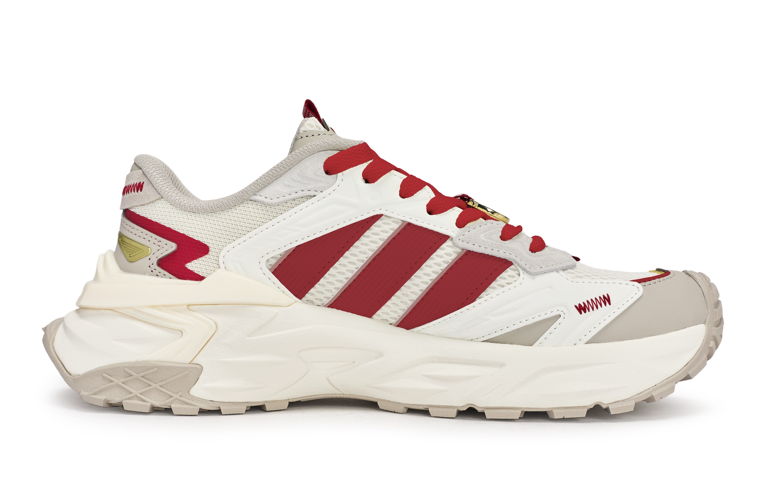 Adidas XLG STORM 811 Manufacturing, Cloud Dash Taikoo, специальная коробка для обуви, низкие массивные кроссовки унисекс белый красный коричневый — фото 4