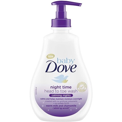 Успокаивающее увлажняющее средство для умывания Dove Baby с головы до ног, 400 мл, Baby Dove
