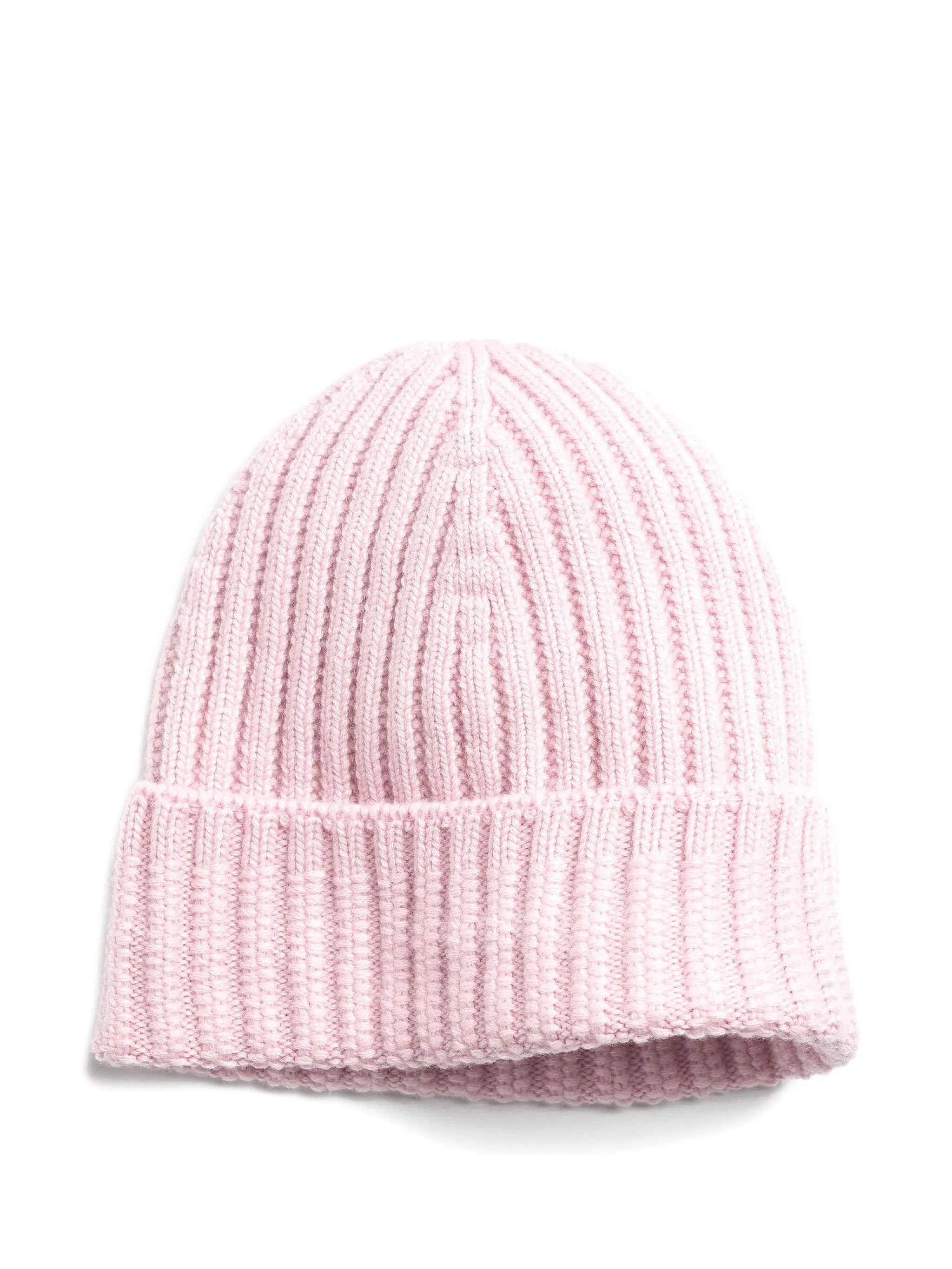 

Кашемировая шапка бини в рубчик Barrie, розовый