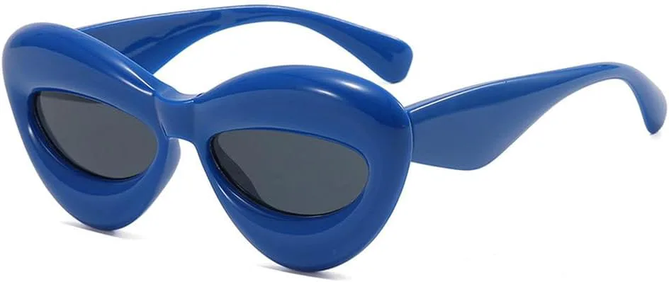 

Забавные панк-очки Big Mouth в конфетных тонах для мужчин и женщин, в стиле хип-хоп, декоративные, для вечеринок, с защитой от УФ-излучения UV400 HYYZZC, Blue