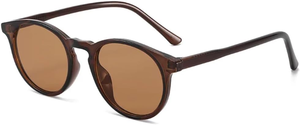 

Солнцезащитные очки с защитой UV400 | Круглая оправа Tr90, маленький размер | Для женщин и мужчин, для занятий спортом на открытом воздухе и путешествий DSVIGF, C5 Brown