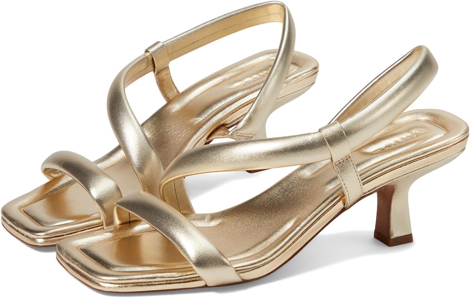 

Туфли Vince Coline Strappy Heeled Sandals, цвет Champagne Metallic