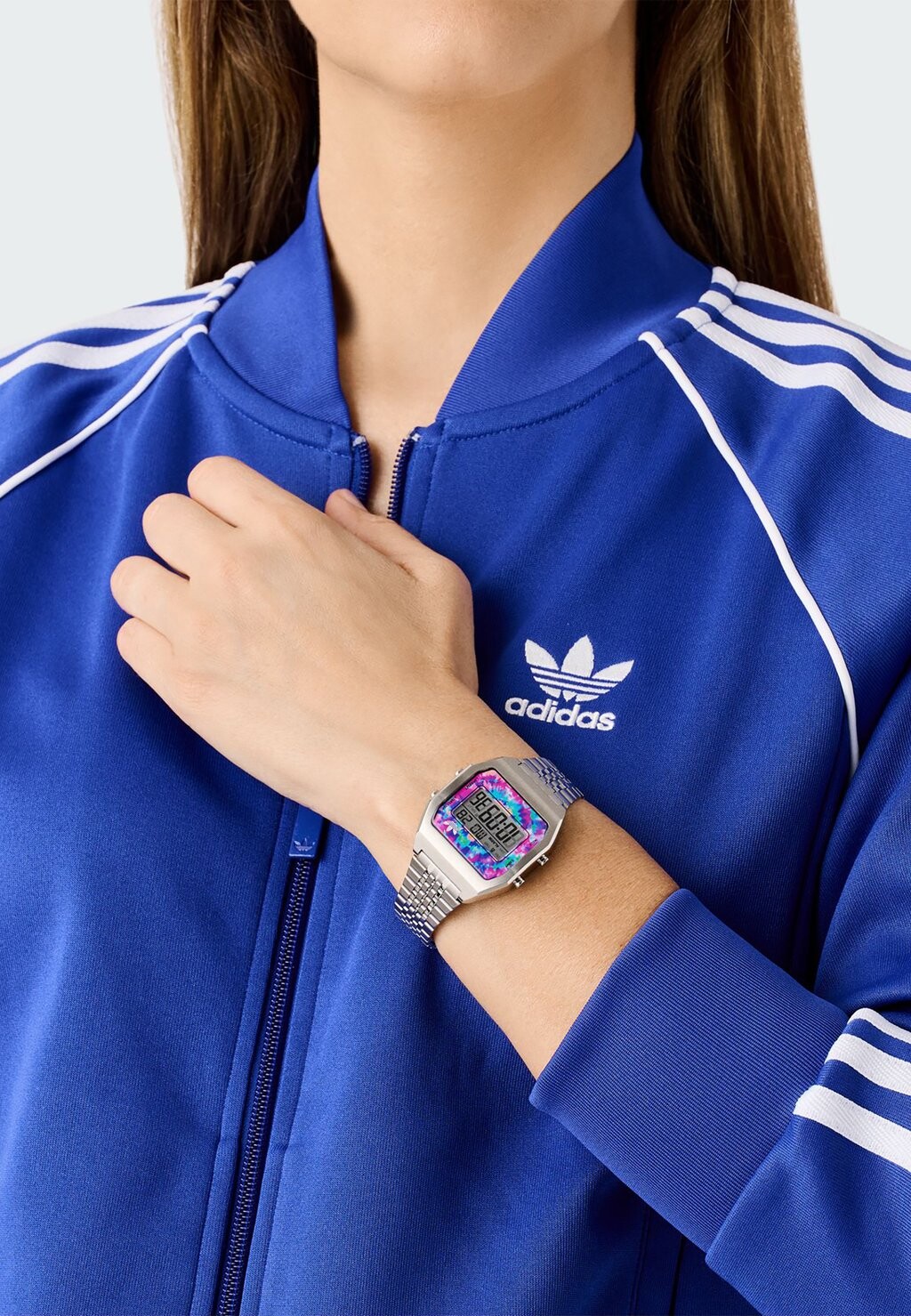 

Цифровые часы adidas Originals, серебристый