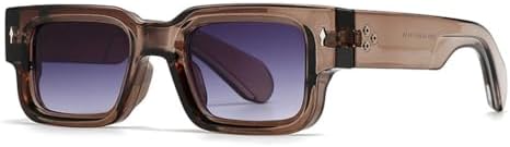 

Винтажные маленькие солнцезащитные очки для женщин и мужчин, модные ретро-очки с толстой оправой, мужские солнцезащитные очки с защитой от УФ-излучения UV400 MTZJH, White Grey