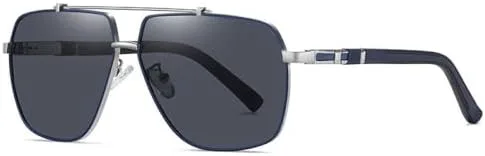 

Солнцезащитные очки для мужчин и женщин 2027 года, квадратная оправа, защита от УФ-излучения UV400, для вождения, рыбалки, плавания и пляжа MTZJH, 6321blue Grey