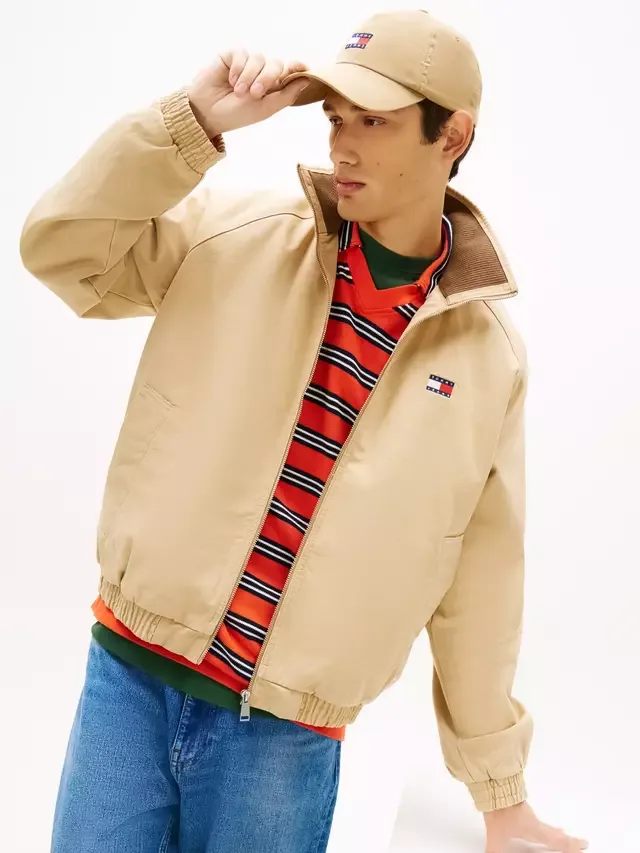 Куртка-бомбер из саржи с застежкой-молнией Tommy Hilfiger, Light Brown — фото 2