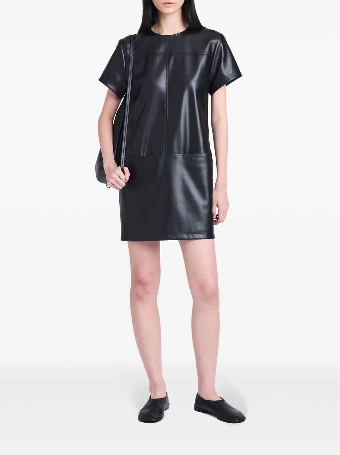 

Платье из искусственной кожи Sonny черного цвета Proenza Schouler