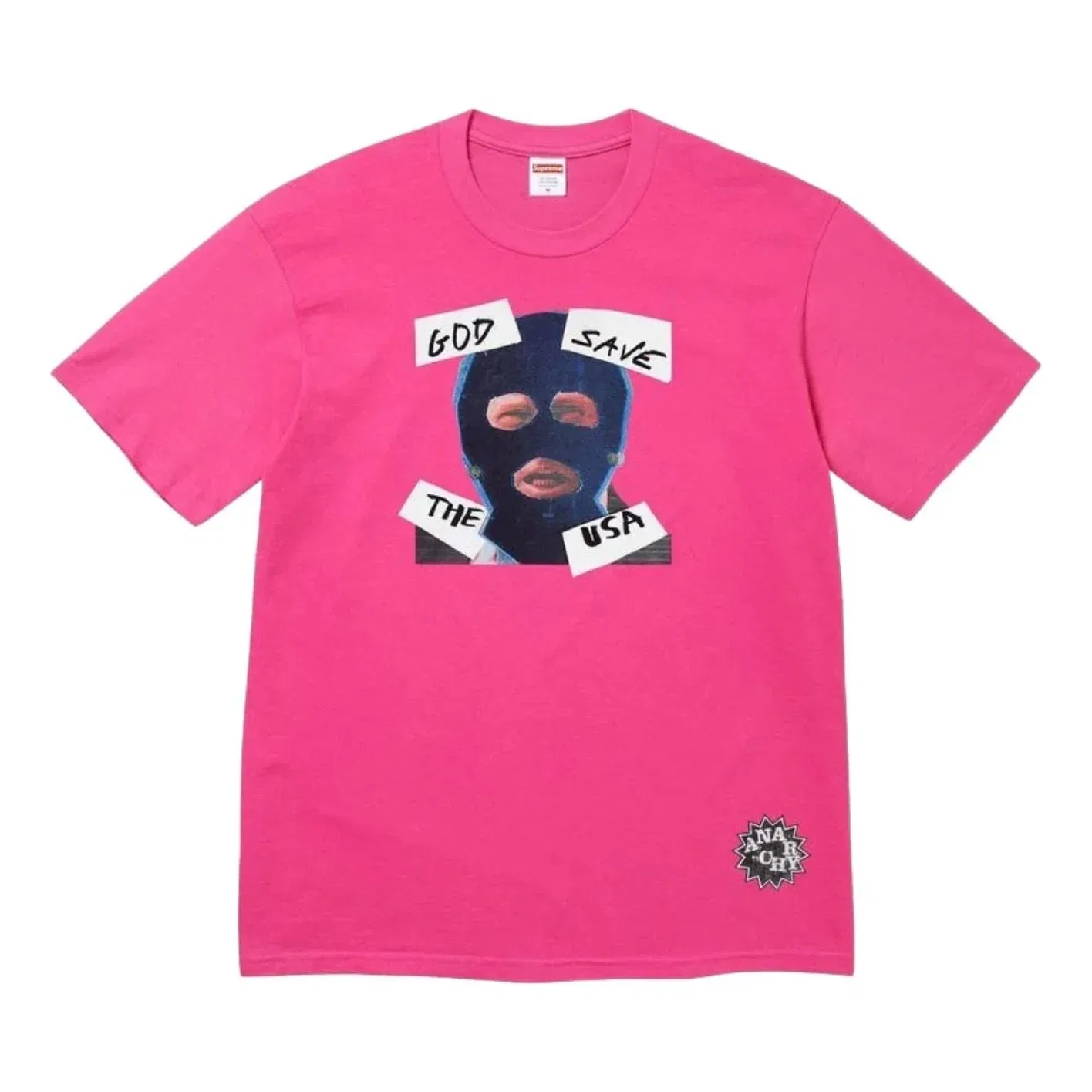 Футболка Supreme SS26 God Save Us, розовый