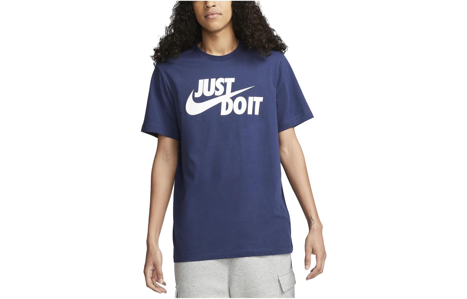 

Спортивная футболка JDI мужская синяя Nike, синий