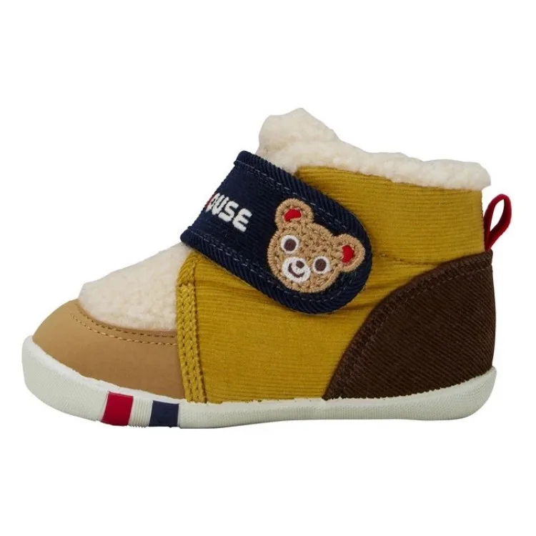MIKI HOUSE Комфортные термостойкие нескользящие высокие ботинки Toddler Brown Infant And Toddler