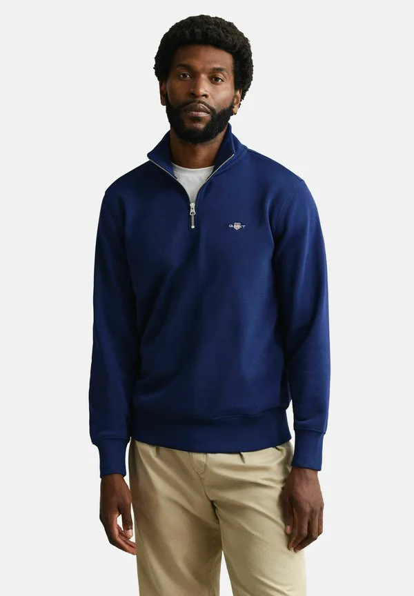 

Толстовка с половинной молнией и эмблемой reg shield Gant, Rich Navy, Синий, Толстовка с половинной молнией и эмблемой reg shield Gant, Rich Navy