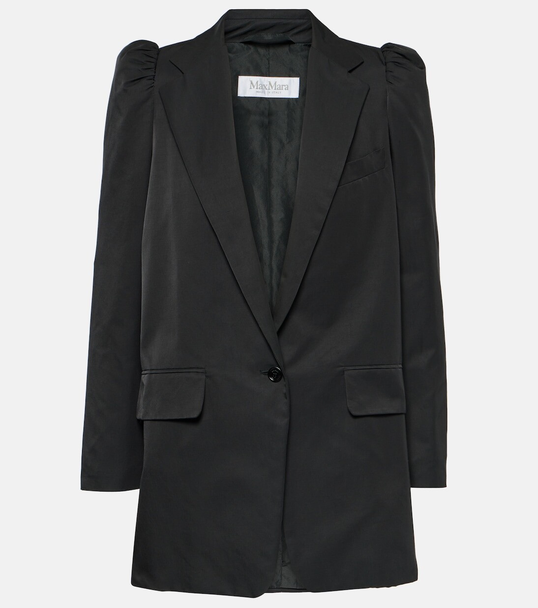 

Блейзер willy из смесового хлопка Max Mara, черный