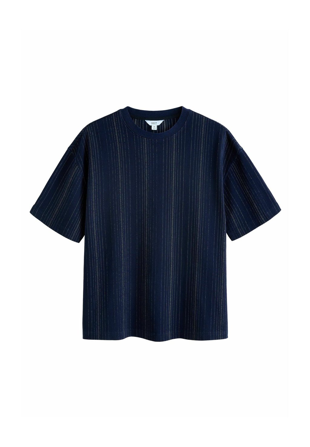 

Футболка с принтом TEXTURED VERTICAL STRIPE Next, синий