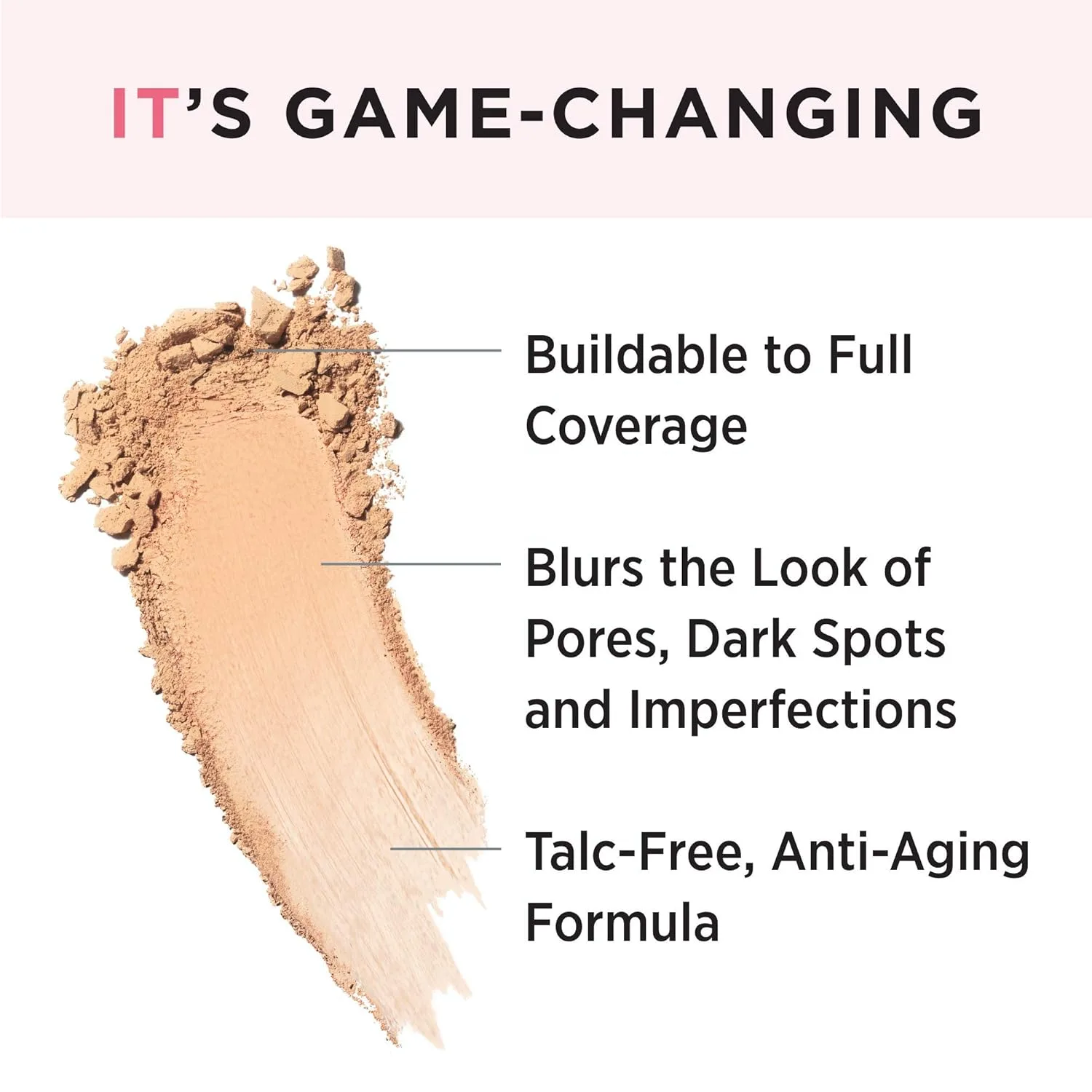 Пудра-основа IT Cosmetics CC+ Airbrush Perfecting Powder Foundation, с эффектом аэрографа, средний тон с теплыми подтонами — фото 2