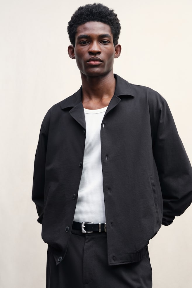

Куртка из джерси, стандартный крой H&M, черный
