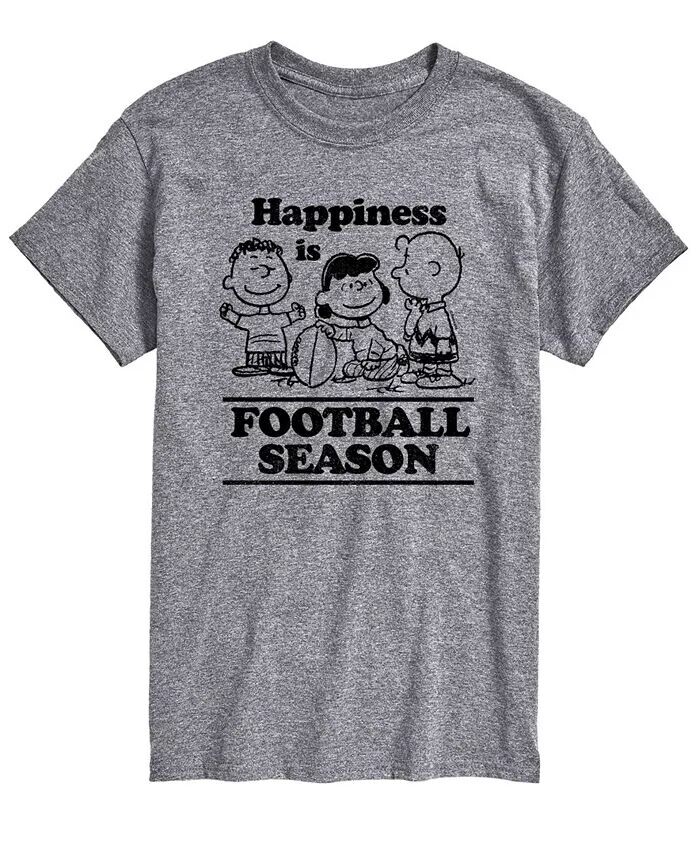 

Футболка мужская с коротким рукавом Peanuts Football Season AIRWAVES, серый