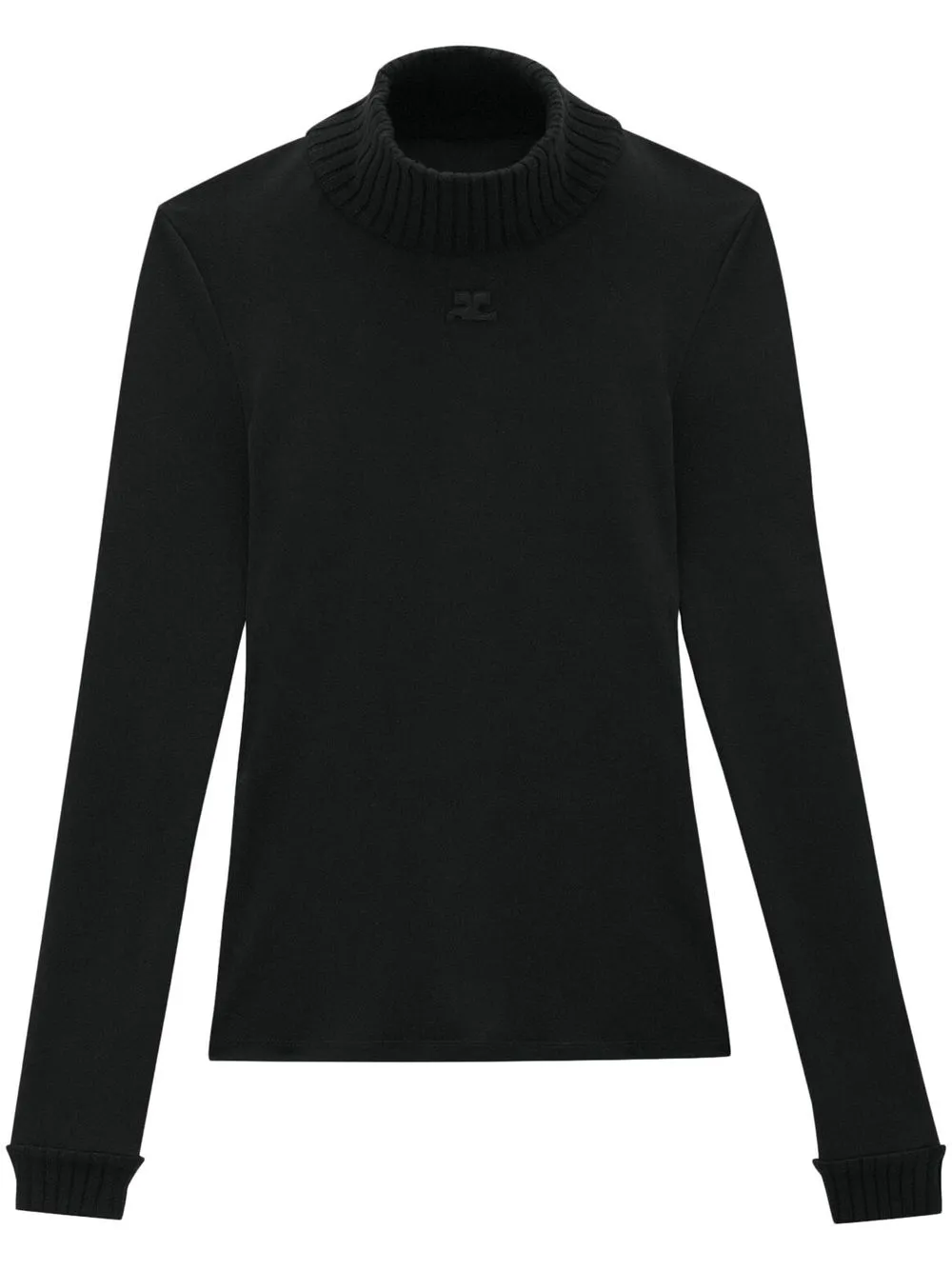 

Облегающий топ Reedition Courrèges, черный