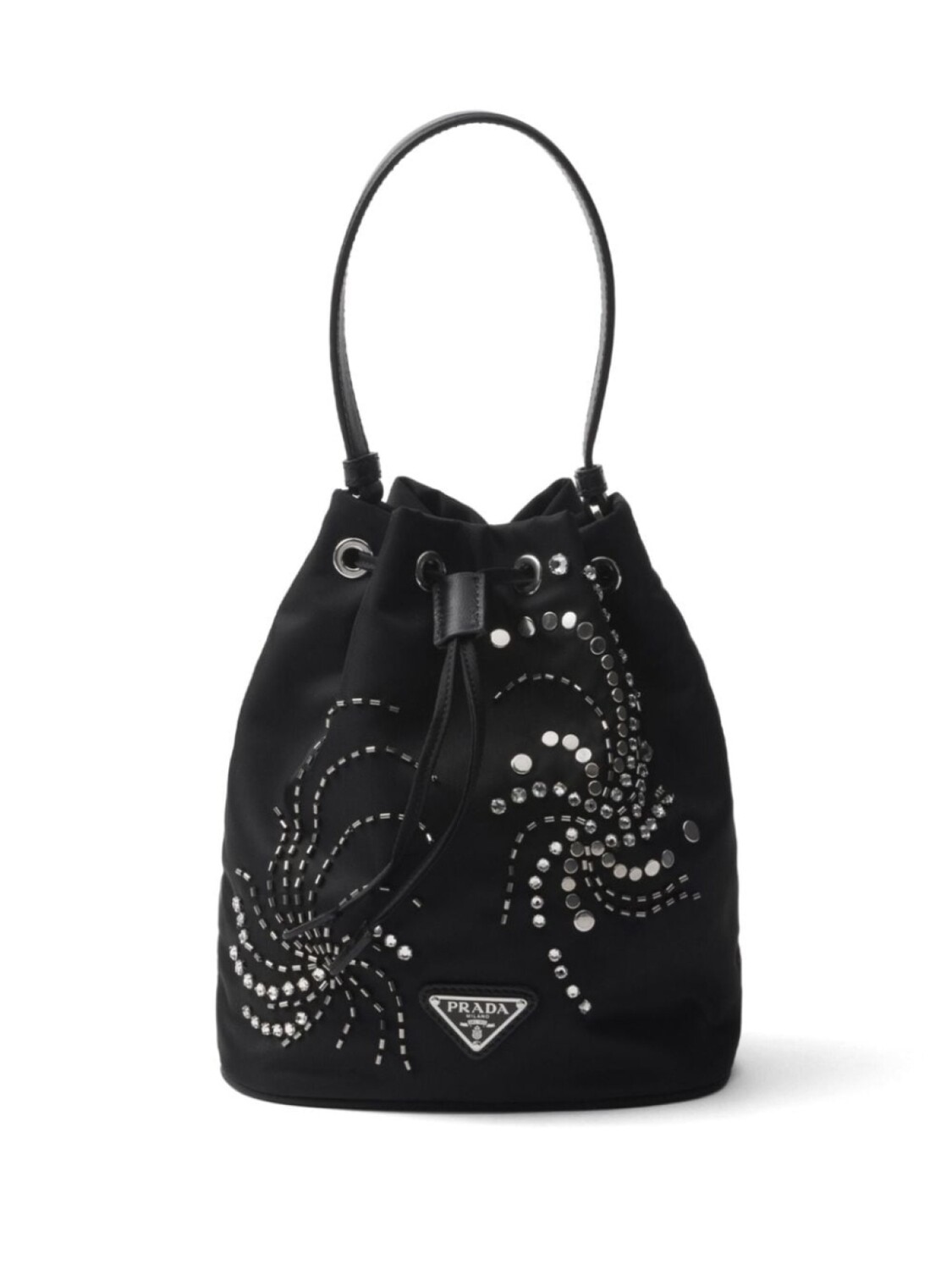 

Сумка-ведро Prada Re-Nylon мини, черный