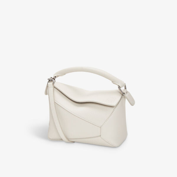 

Мини-Сумка через плечо из кожи Puzzle Loewe, белый
