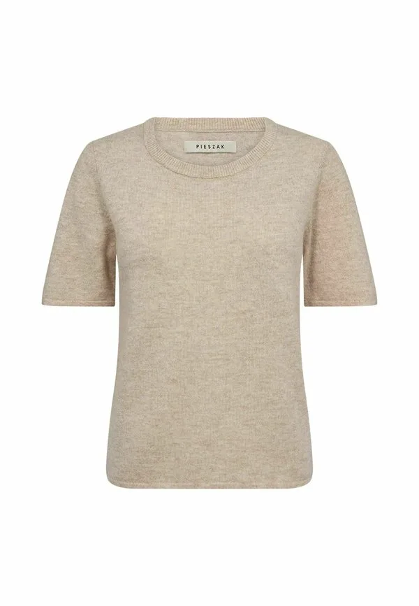 

Футболка pd abby basic Pieszak, Warm Beige Melange, Бежевый, Футболка pd abby basic Pieszak, Warm Beige Melange