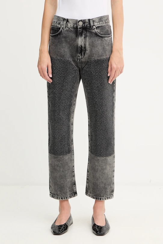 

Хлопковые джинсы Pinko, серый