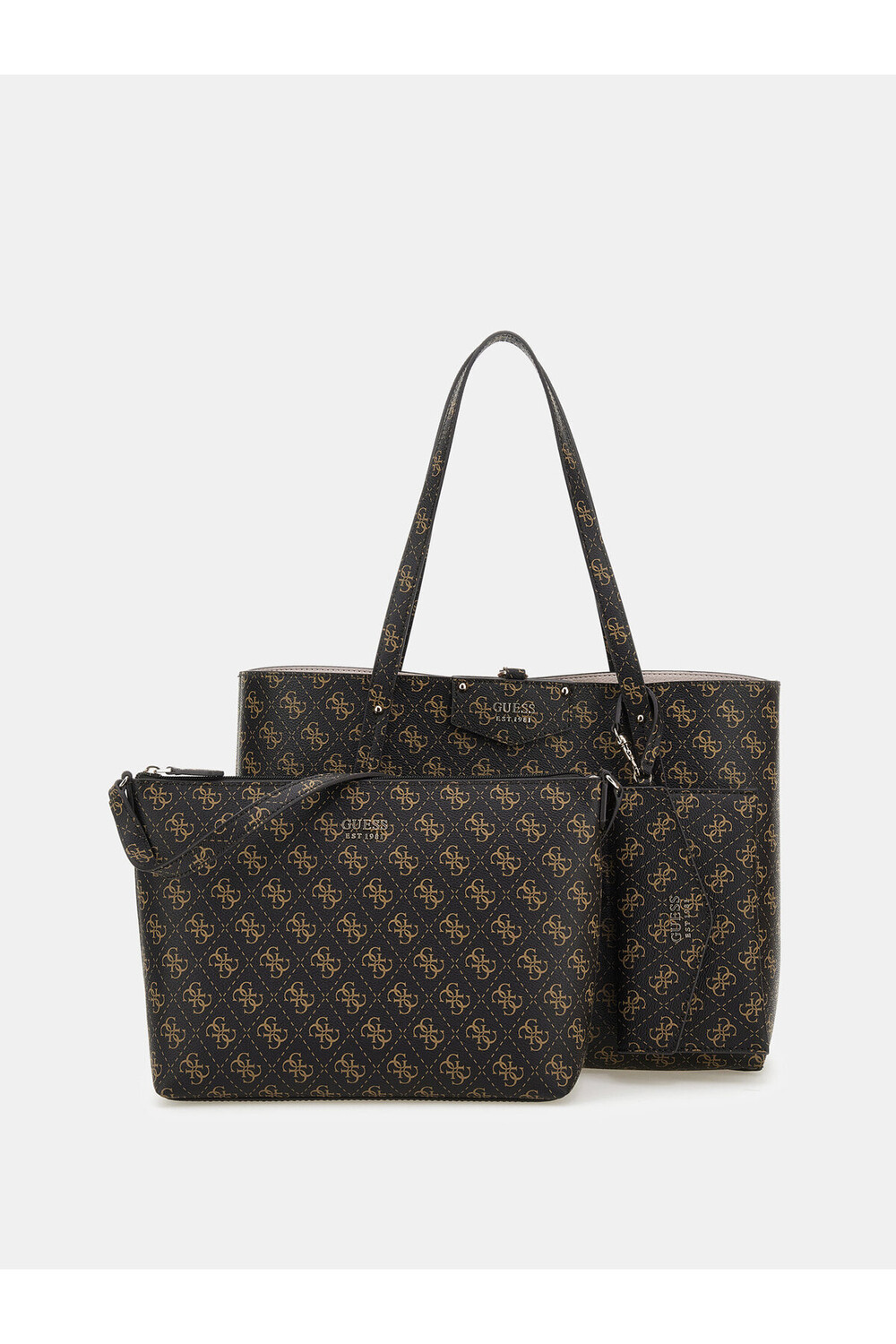 

Женская большая сумка Eco Brenton Guess, коричневый