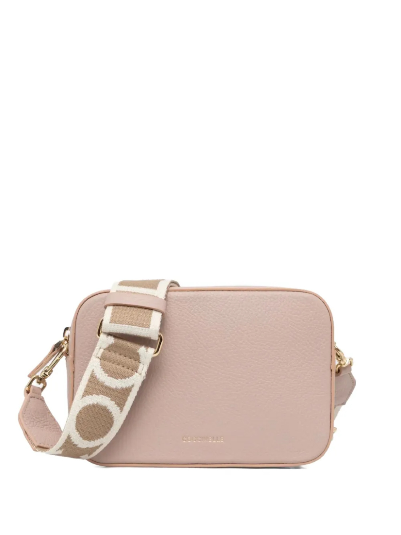 

Coccinelle фактурная сумка через плечо, розовый