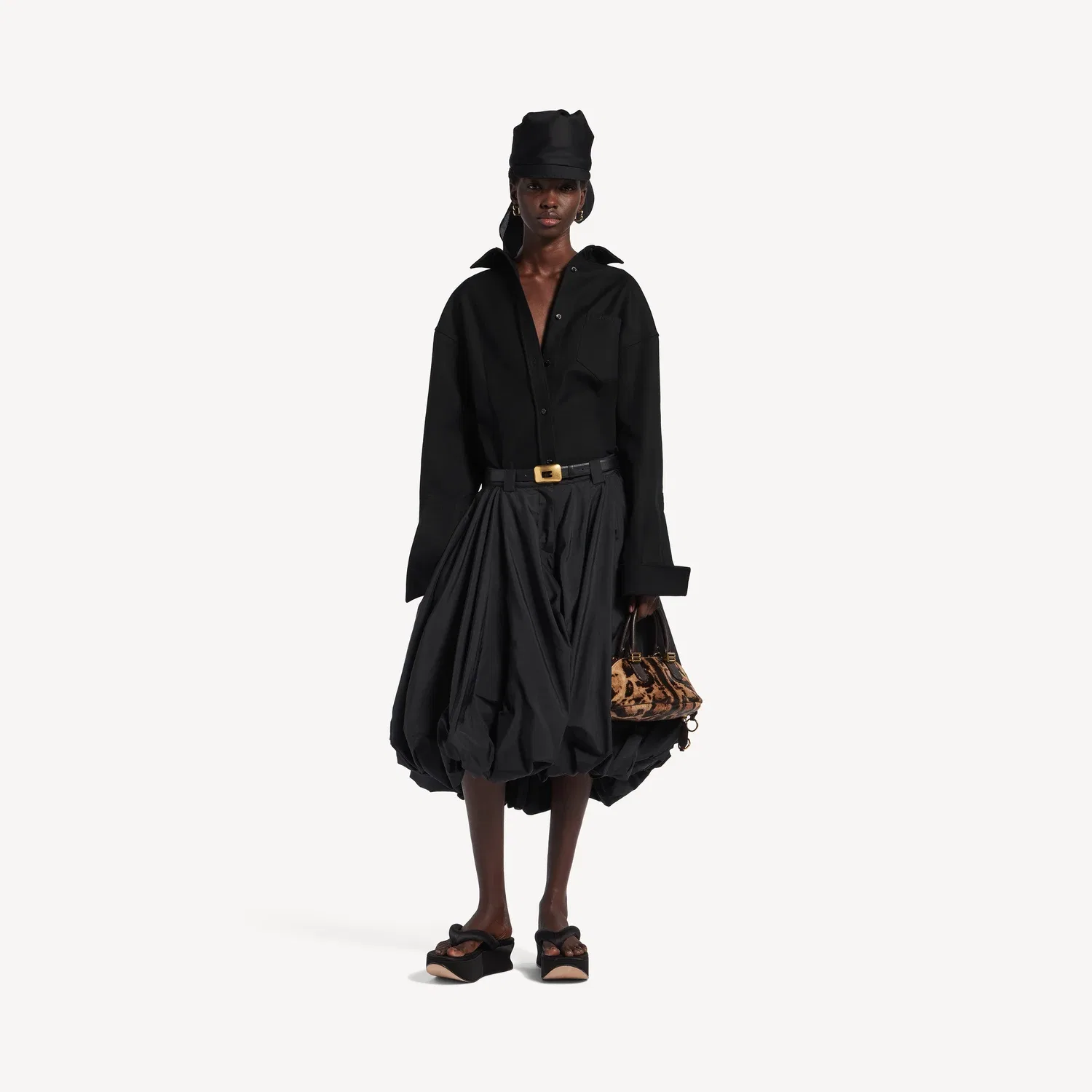 Женская классическая рубашка в черном цвете BALENCIAGA — фото 2