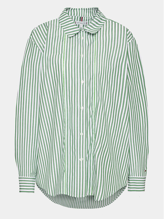 

Рубашка свободного кроя Tommy Hilfiger Curve, зеленый