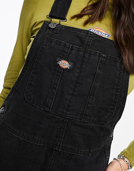 

Черный классический комбинезон из парусины Dickies