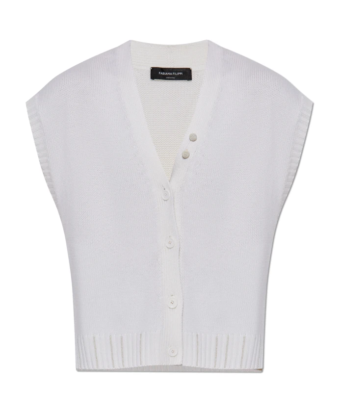 

Шерстяной кардиган Fabiana Filippi, бежевый