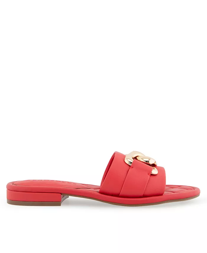 Женские сандалии Big Charm с открытым носком и застежкой-планкой Aerosoles, красный — фото 2