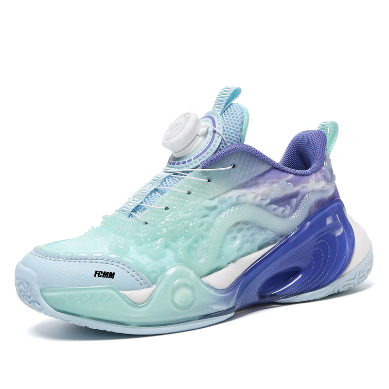 

Кроссовки для бега с низким верхом, амортизирующие, устойчивые к истиранию, для детей FCMM, Turquoise