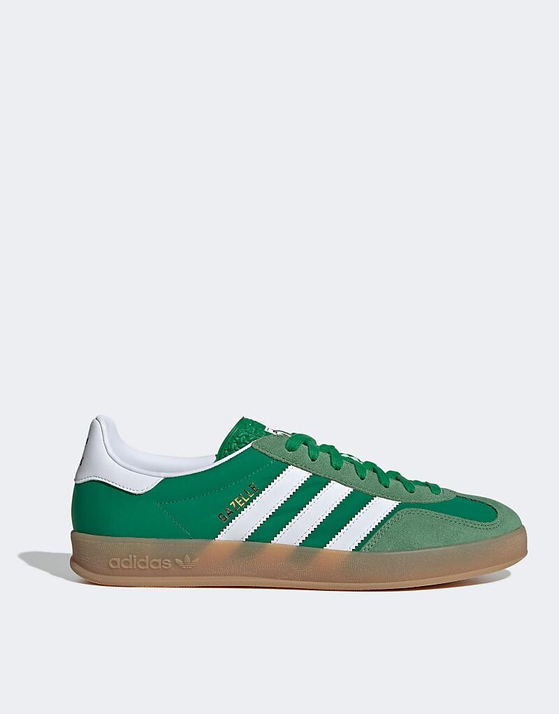 

Зелено-белые кроссовки adidas Originals Gazelle Indoor, Зеленый, Зелено-белые кроссовки adidas Originals Gazelle Indoor
