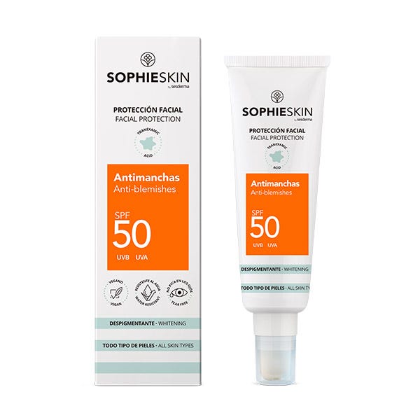 

Защитное средство для лица от пятен Spf50 50 мл Sophieskin