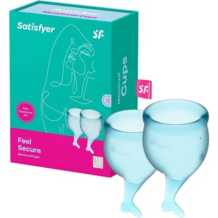 

Набор менструальных чаш Satisfyer Feel Secure, 15 и 20 мл, 2 шт.