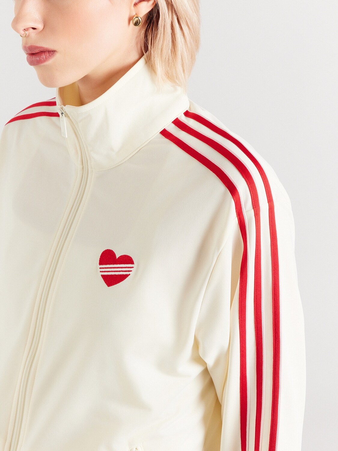 Adidas Originals Межсезонная куртка 'FB TT' в цвете Cream — фото 2