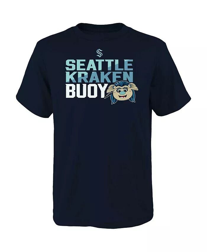 

Футболка Big Boys Deep Sea Seattle Kraken Head Mascot Head Outerstuff