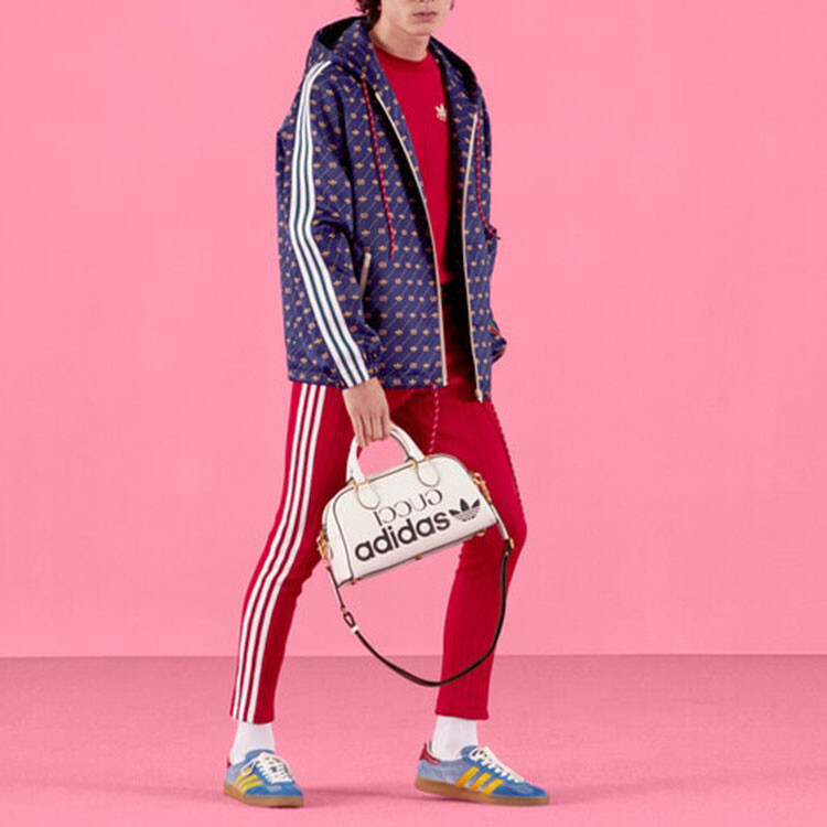 Куртка Adidas X Gucci Мужская, фиолетовая — фото 2
