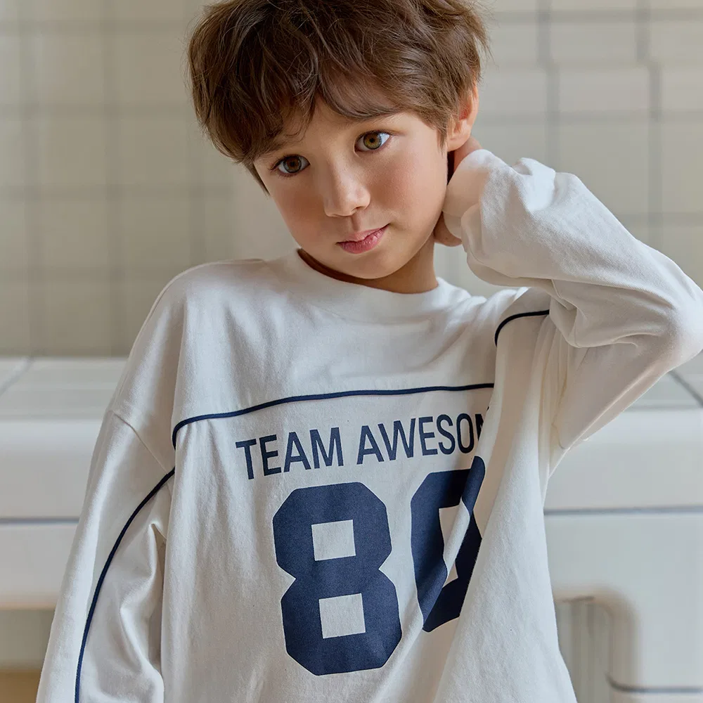 Детская футболка Team Awesome от Bebetailor — фото 2