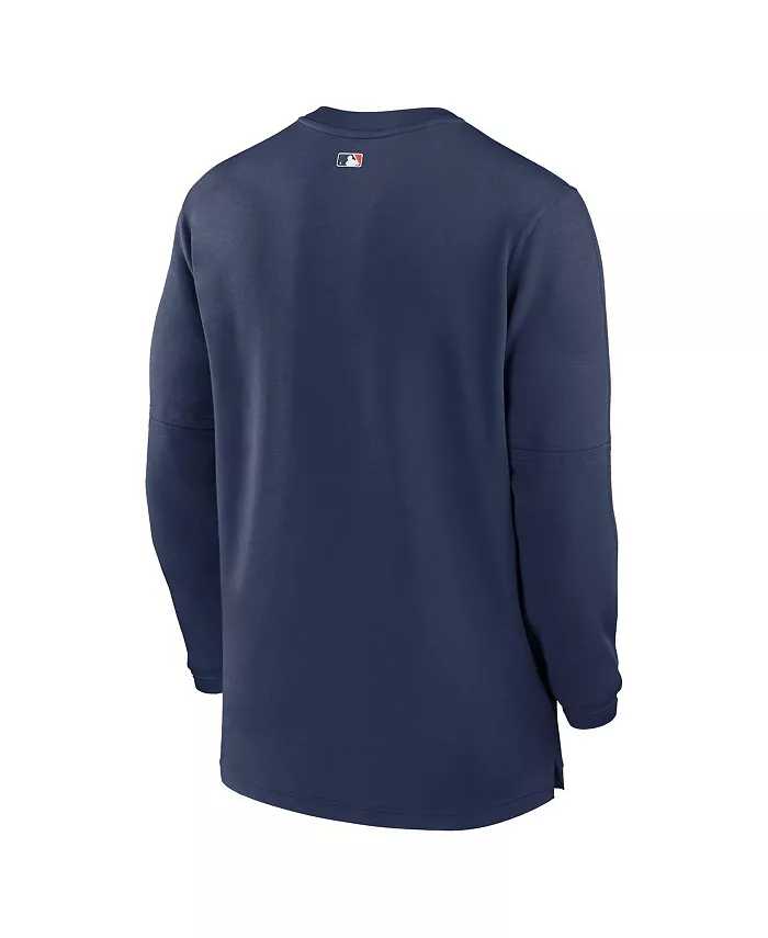Мужская синяя толстовка Houston Astros Authentic Collection Game Time Performance с молнией до середины груди Nike — фото 3