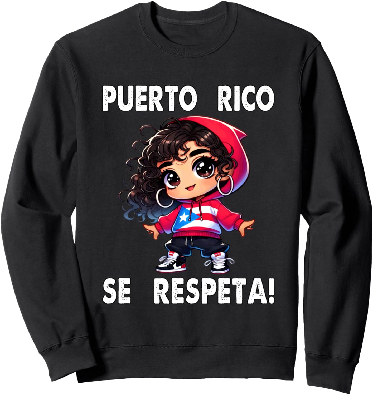 

Толстовка с флагом принцессы для малышей Puerto Rico Se Respta Boricua Puerto Rico Se Respeta Collection, More Here, черный