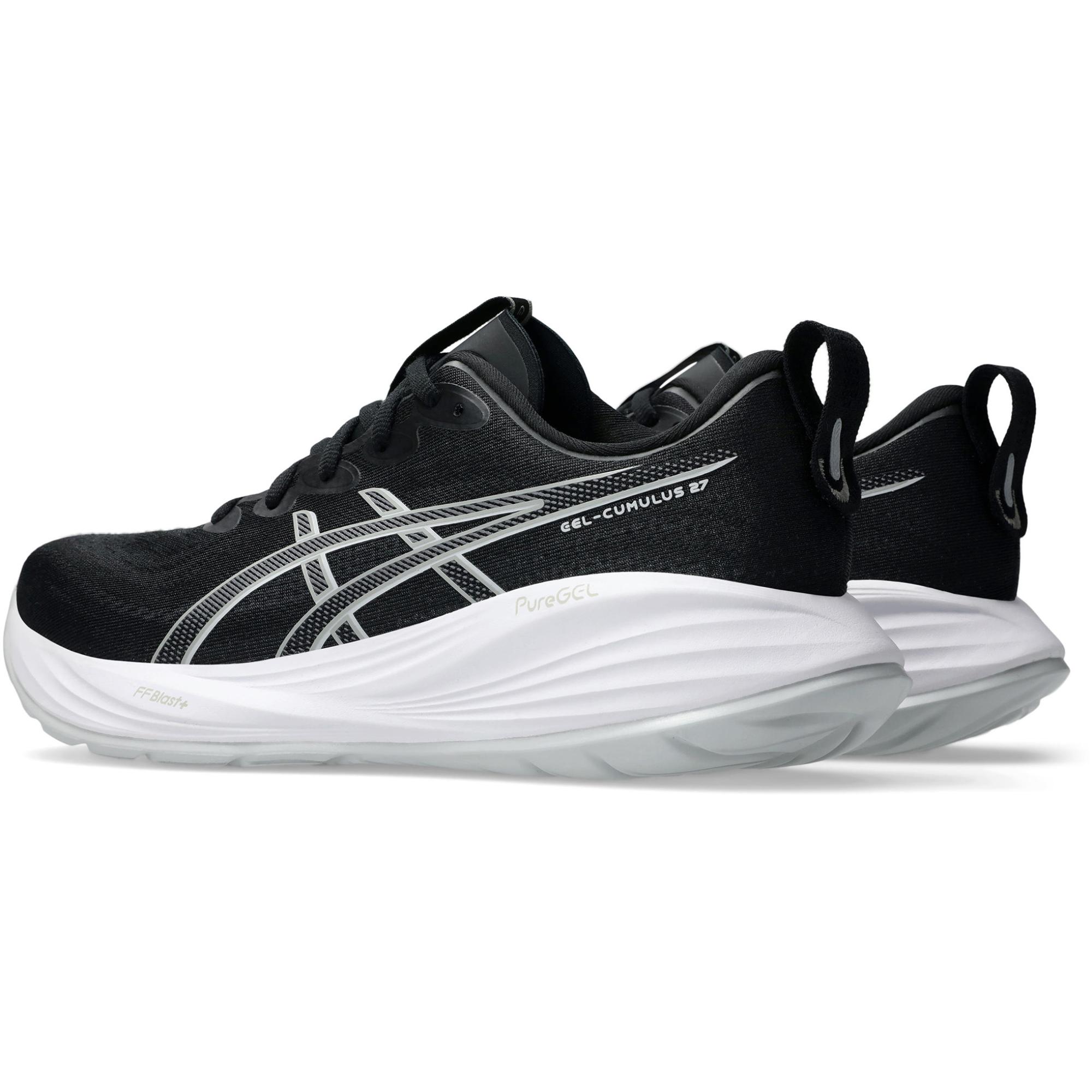 Мужские беговые кроссовки Gel Cumulus 27 Asics, Black/Concrete — фото 4