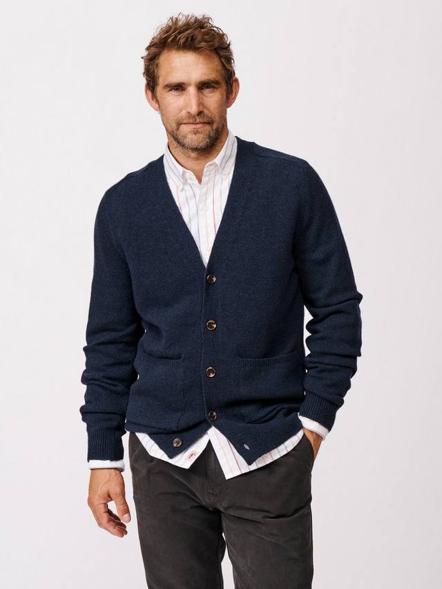 

Кардиган V-образного выреза из кашемира Hales Aubin, Navy