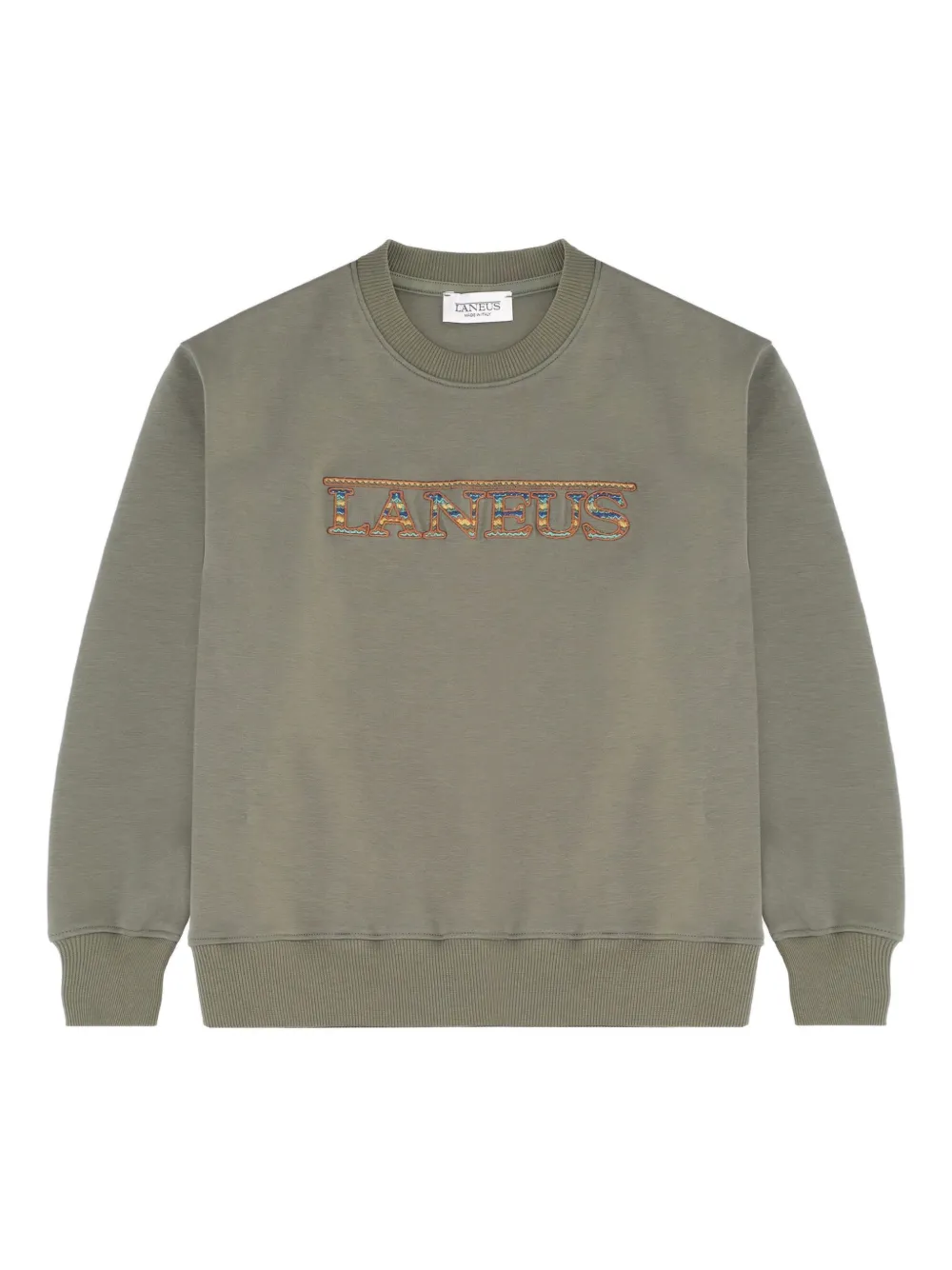 

Свитшот с нашивкой-логотипом Laneus, зеленый