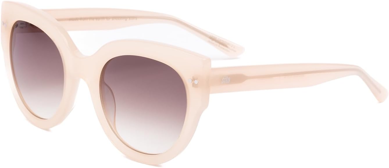 

Солнцезащитные очки SITO SHADES Good Life, женские круглые, неполяризующиеся, дизайнерские, милые, в стиле ретро, ​​для фестивалей и концертов, защита от УФ-излучения 100, Vanilla/Minky