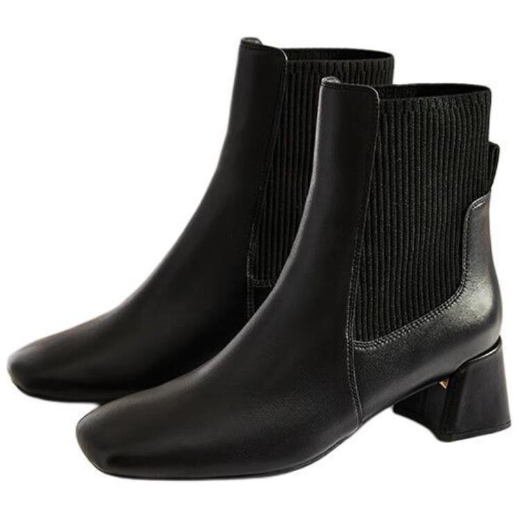 Ботинки женские Clarks классические на каблуке, черный — фото 3