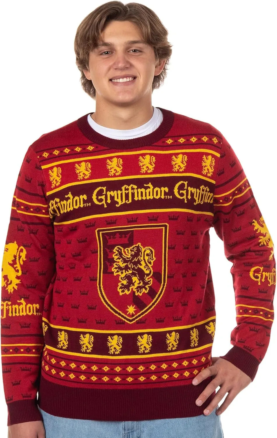 

Свитер Harry Potter с гербами факультетов Хогвартса Mad Engine