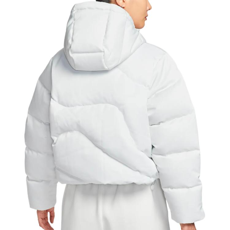 Куртка oversize для женщин Therma FIT из коллекции Swoosh Series Nike, белый — фото 3