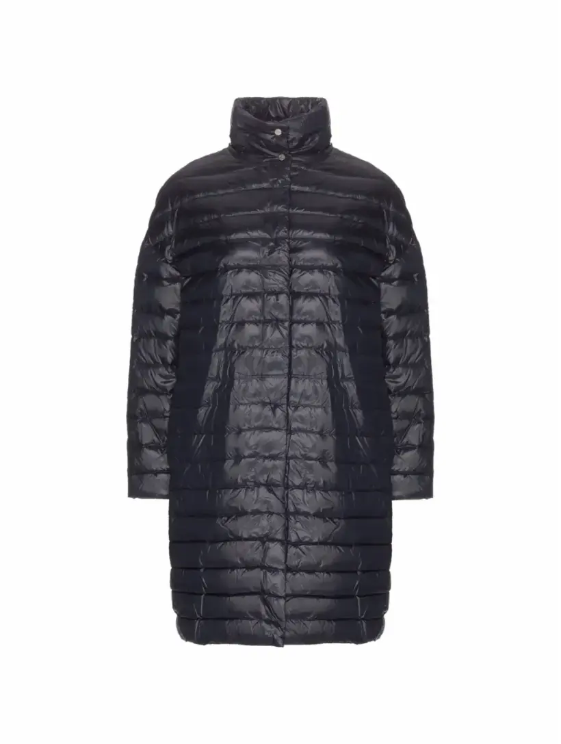 

Набор из стеганого пуховика и пальто Herno, тёмно-синий